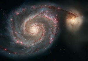Messier 51, the Whirlpool Galaxy (credit: NASA and Hubble Space Telescope)